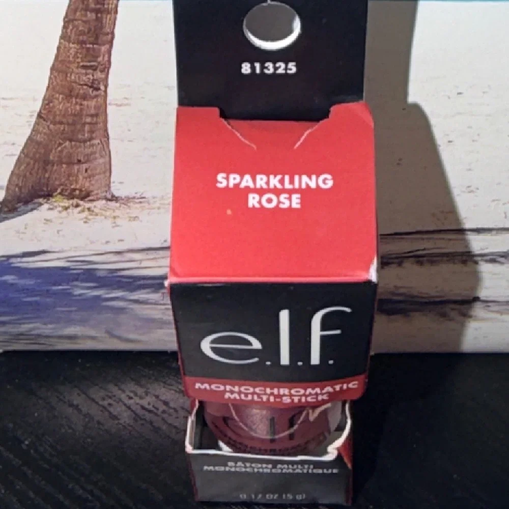 ELF Monochromatic Multi-Stick Sparkling Rose Cream to Powder Eye Lip Cheek